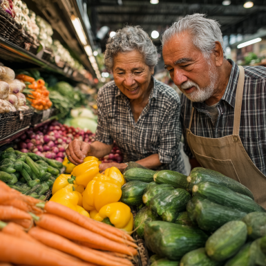 Adultos mayores activos y saludables